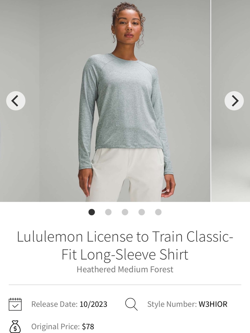 Lululemon License to Train Classic-Fit Long-Sleeve Shirt